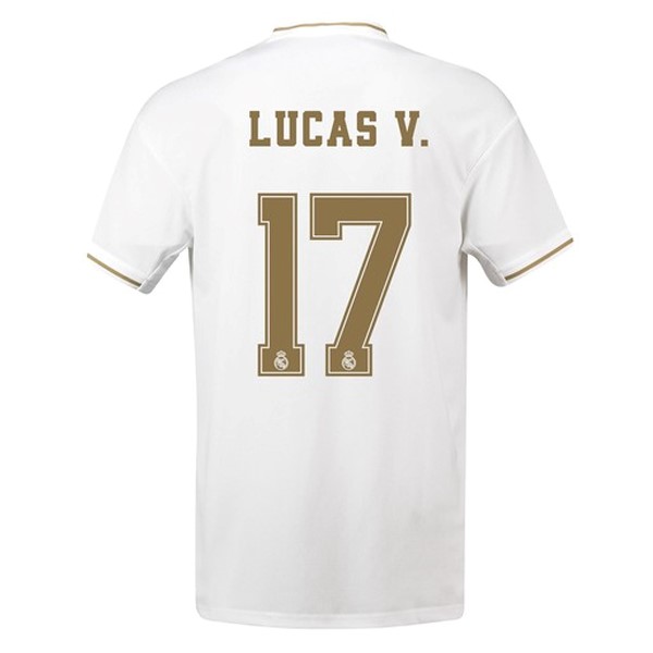 Trikot Real Madrid NO.17 Lucas V. Heim 2019-20 Weiß Fussballtrikots Günstig